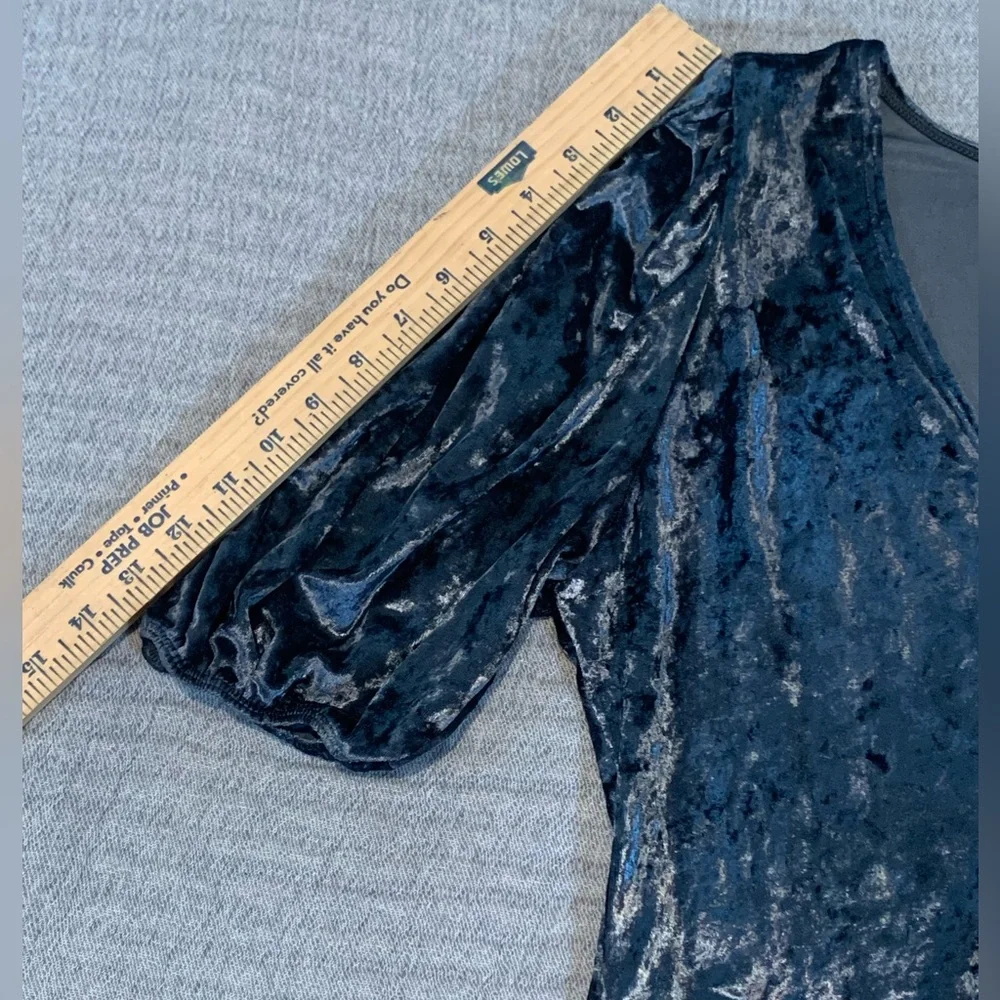 Free People Intimately Don’t You Wish Bodysuit Velvet Silver/Gray Size Large